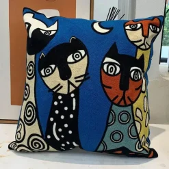 The Cushion Corner Bettzeug|Wohndeko-Picasso Abstrakter Kissenbezug - Besticktes Sofa-Auto-Dekor