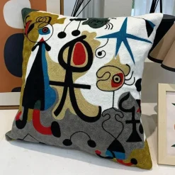 The Cushion Corner Bettzeug|Wohndeko-Picasso Abstrakter Kissenbezug - Besticktes Sofa-Auto-Dekor