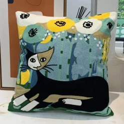 The Cushion Corner Bettzeug|Wohndeko-Picasso Abstrakter Kissenbezug - Besticktes Sofa-Auto-Dekor