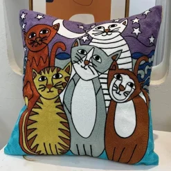 The Cushion Corner Bettzeug|Wohndeko-Picasso Abstrakter Kissenbezug - Besticktes Sofa-Auto-Dekor