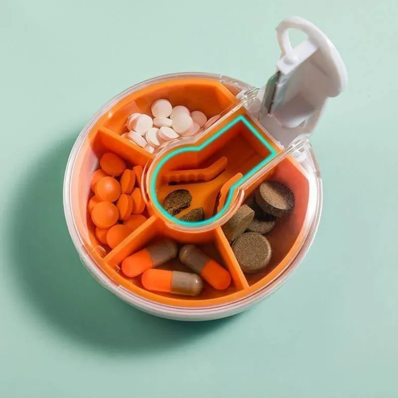 The Relaxation Nook Gesundheits-Gadgets|Gesundheits- Und Entspannungstools-Pillendose – Tragbares Reiseetui für Medikamente