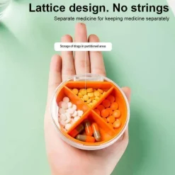 The Relaxation Nook Gesundheits-Gadgets|Gesundheits- Und Entspannungstools-Pillendose – Tragbares Reiseetui für Medikamente