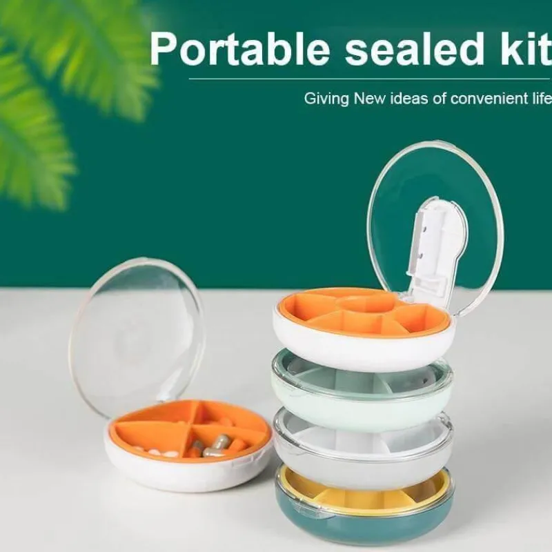 The Relaxation Nook Gesundheits-Gadgets|Gesundheits- Und Entspannungstools-Pillendose – Tragbares Reiseetui für Medikamente