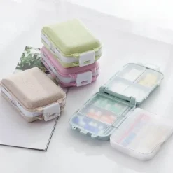 Tranquil Touch Gesundheits-Gadgets|Gesundheits- Und Entspannungstools-Pillendosierer im Taschenformat – Kompakte Aufbewahrung für die Hausapotheke