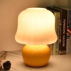 Bright Accents Beleuchtung-Pilz Tischlampe - Sanft leuchtendes Nachtlicht Dekor