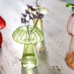 Tom Küche & Esszimmer-Pilzförmige Glasvase für moderne Wohnkultur und Tischdekoration