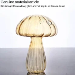 Tom Küche & Esszimmer-Pilzförmige Glasvase für moderne Wohnkultur und Tischdekoration
