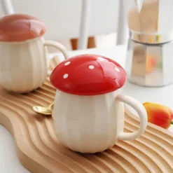 The Culinary Kit Küche & Esszimmer-Pilz-Kaffeetasse - Kreative Keramiktasse