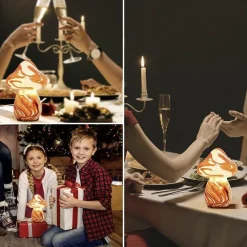 The Light Loft Beleuchtung-Pilzlampe aus Buntglas – Einzigartige dekorative Leuchte