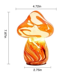 The Light Loft Beleuchtung-Pilzlampe aus Buntglas – Einzigartige dekorative Leuchte