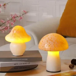 Glow u0026 Shade Beleuchtung-Pilz-Tischlampe – dekoratives Akzentlicht für die Inneneinrichtung