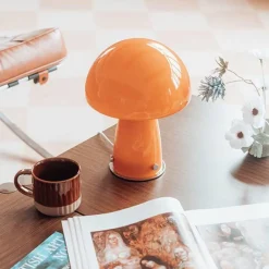 Bright Accents Beleuchtung-Pilz-Tischlampe – Kreatives Nachtlicht für die Heimdekoration