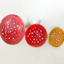 The Gilded Nest Wohndeko-Pilz-Wandregal - Schwebendes Harzdekor