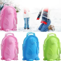 The Decor Haven Babyspielzeug-Pinguin-Schneeballmacher – Winter-Eisform für Spaß im Freien