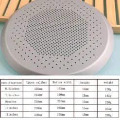 Tom Küche & Esszimmer-Pizzablech aus Aluminium mit Lochern – dickes, langlebiges Backgeschirr für perfekte Krusten