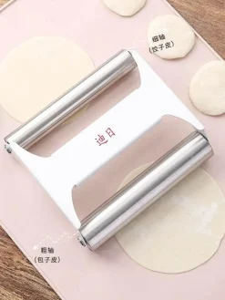 Tom Küche & Esszimmer-Pizzaroller/Docker aus Edelstahl – Gebäckwerkzeug für Teig