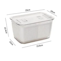 The Decor Haven Küche & Esszimmer-Platzsparende Kühlschrank-Organizer – Behälter-Aufbewahrungslösungen für eine clevere Aufbewahrung in der Küche