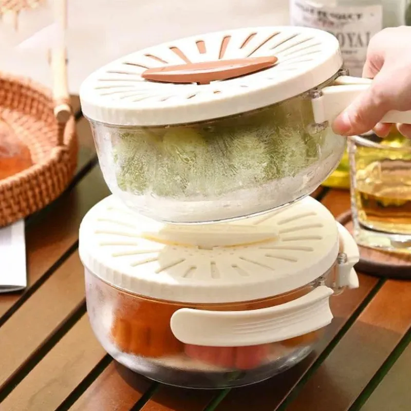 The Culinary Kit Küche & Esszimmer-Platzsparender Abtropfkorb für Gemüse und Obst – Aufbewahrungslösung für die Küche