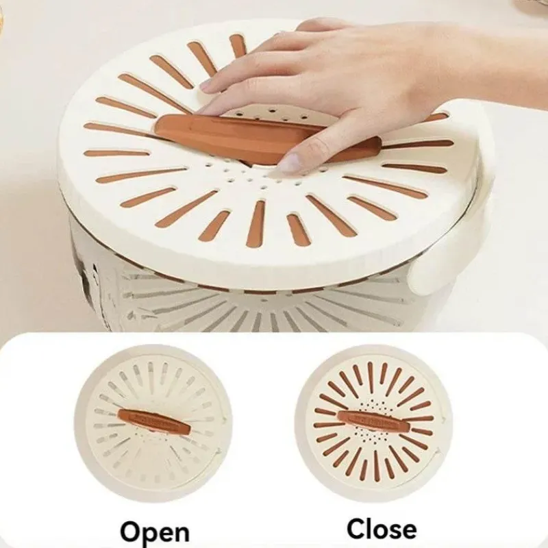 The Culinary Kit Küche & Esszimmer-Platzsparender Abtropfkorb für Gemüse und Obst – Aufbewahrungslösung für die Küche