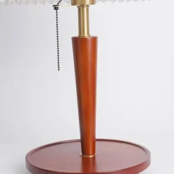 Bright Accents Beleuchtung-Plissierte Tischlampe aus Holz – Moderne, stilvolle Beleuchtung für Ihr Zuhause