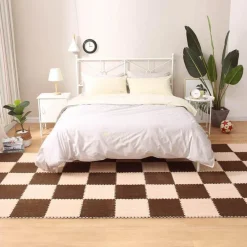 Kinder The Decor Haven Kinderwagen & Zubehör|Gadgets Für Zuhause-Plüschige Winter-Puzzlematte - Weiche DIY-Spielmatte