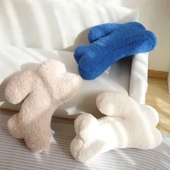 The Finishing Touch Wohndeko-Plüsch-Kaninchenkissen - Dekoratives Bouclé-Kissen