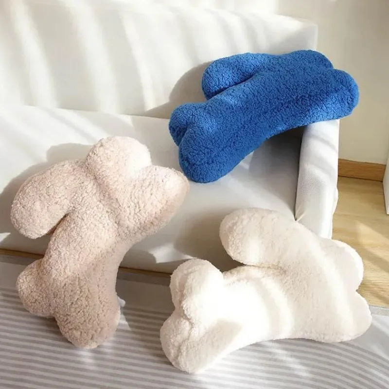 The Finishing Touch Wohndeko-Plüsch-Kaninchenkissen - Dekoratives Bouclé-Kissen