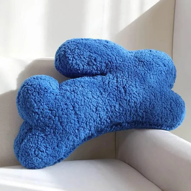 The Finishing Touch Wohndeko-Plüsch-Kaninchenkissen - Dekoratives Bouclé-Kissen