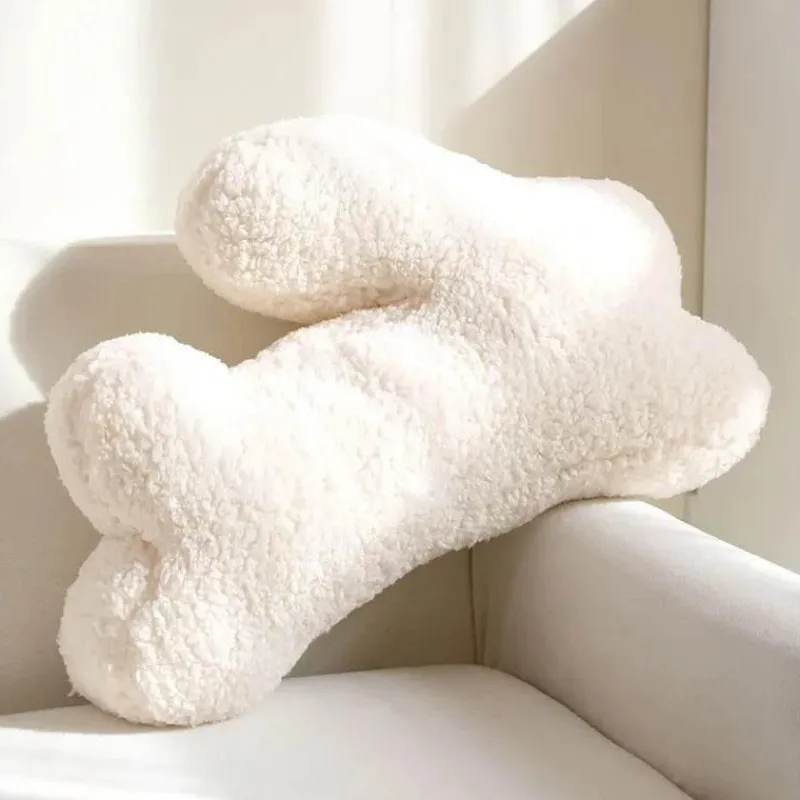 The Finishing Touch Wohndeko-Plüsch-Kaninchenkissen - Dekoratives Bouclé-Kissen