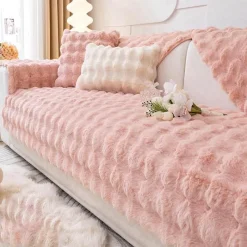 Comfort u0026 Style Gadgets Für Zuhause-Plüsch-Sofabezug – weicher, bequemer Möbelschutz