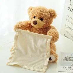 TailTrend Haustierzubehör|Haustierspielzeug-Plüschtier „Peek-a-Boo“ – interaktives Spaßspielzeug für Kinder