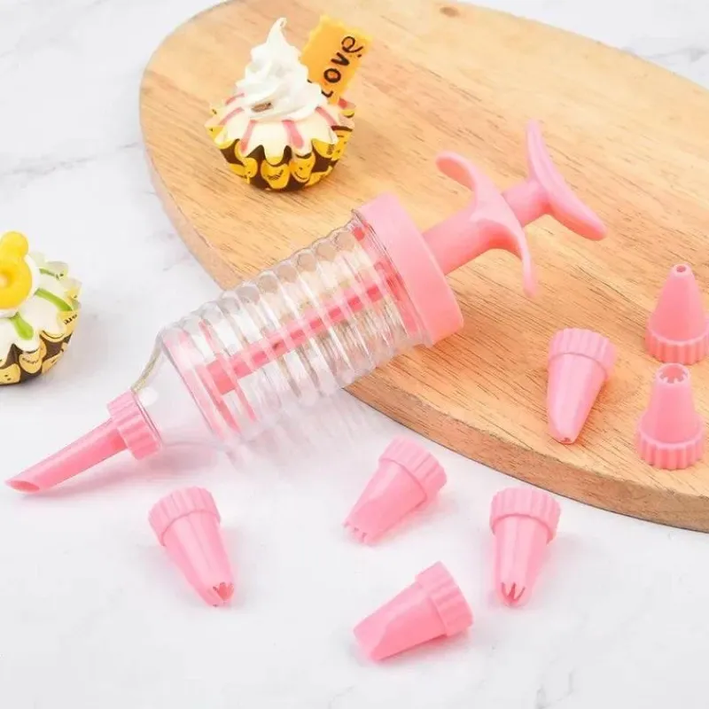 Tom Küche & Esszimmer-Plätzchen-Dekorationsset mit Gebäckspritze und Kuchenpresse für kreatives Backen