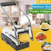 Deco Küche & Esszimmer-Pommes-Frites-Schneider aus Edelstahl – Professioneller Kartoffelstreifen-Maker