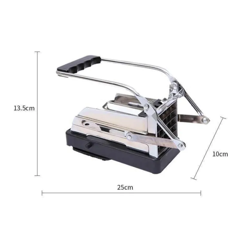 Deco Küche & Esszimmer-Pommes-Frites-Schneider aus Edelstahl – Professioneller Kartoffelstreifen-Maker