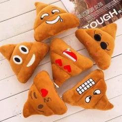 Cozy Cushions Bettzeug-Poop Emoji Kissen - Lustiges Plüschkissen
