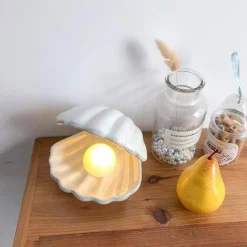 Comfort u0026 Style Beleuchtung-Portable Shell Night Light - Decorative Pearl Lamp
