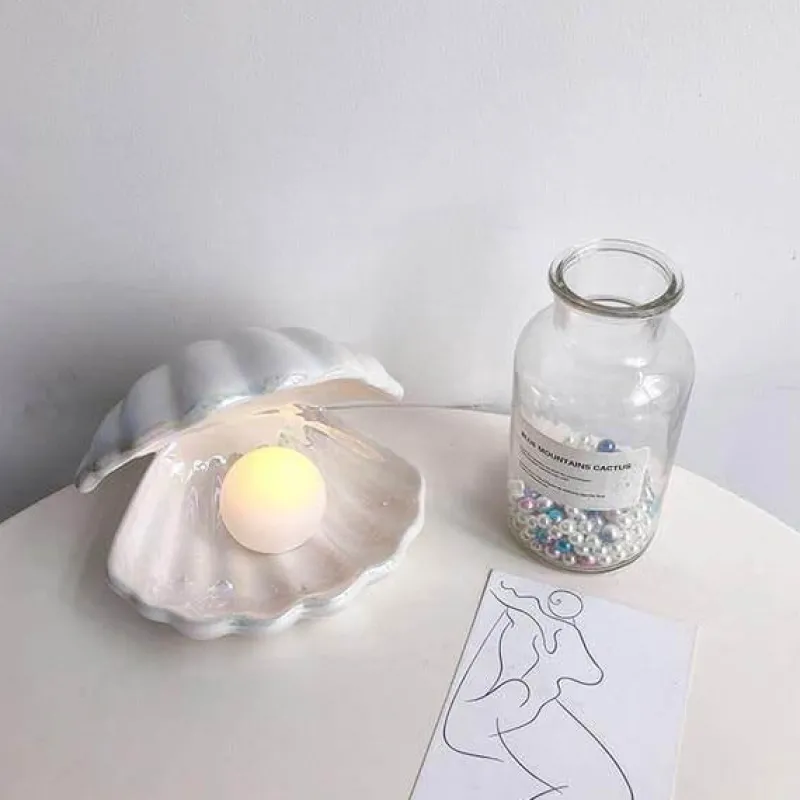 Comfort u0026 Style Beleuchtung-Portable Shell Night Light - Decorative Pearl Lamp