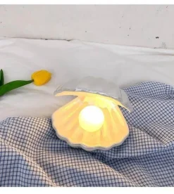 Comfort u0026 Style Beleuchtung-Portable Shell Night Light - Decorative Pearl Lamp