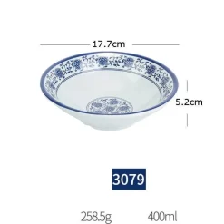 Elegance at the Table Küche & Esszimmer-Porzellan-Geschirrset - Blau-weißes Imitationsgeschirr