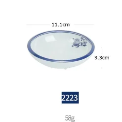 Elegance at the Table Küche & Esszimmer-Porzellan-Geschirrset - Blau-weißes Imitationsgeschirr