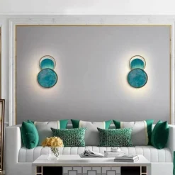 Comfort u0026 Style Beleuchtung-Post Modern Turquoise Elegant Wall Lamp