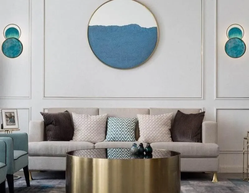 Comfort u0026 Style Beleuchtung-Post Modern Turquoise Elegant Wall Lamp