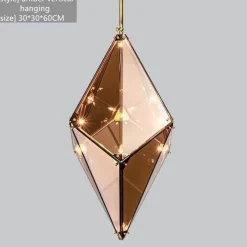 Comfort u0026 Style Beleuchtung-Post-Modern Geometric Chandelier - Stylish Hanging Lamp