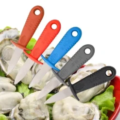 Tom Küche & Esszimmer-Premium-Austernmesser – Meeresfrüchte-Werkzeug zum einfachen Öffnen der Schale mit PP-Griff