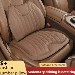 Wild u0026 Free Gear Autozubehör|Automobilindustrie-Premium-Autositzkissen aus Leder – atmungsaktive Komfortunterstützung