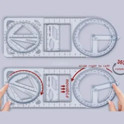 Comfort u0026 Style Gadgets Für Zuhause-Präzisionslineal – Mehrwinkel-Zeichenwerkzeug für Mathematik und Kunst