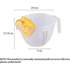 Tom Küche & Esszimmer-Präzisions-Messbecher mit Filter für präzises Backen und Kochen