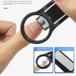 PureGlow Männerpflege|Frauenpflege-Präzisions-Nagelknipser – Vergrößernder Clear Cut Trimmer