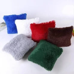 Plush Perch Bettzeug-Puffy Fuzzy Kissenbezüge - Weiche, haarige Kissenbezüge