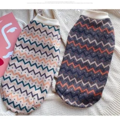 Decor Haustierzubehör-Pullover für haarlose Katzen – Stilvoller Pullover mit ethnischem Muster für Katzen